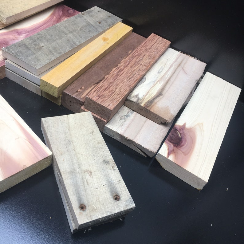 1 Box of Assorted Woods / Lengths Thicknesses Lumber Random Etsy
