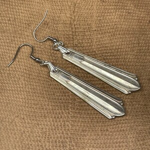 Spoon Earrings Cotillion Pattern Antique Vintage Silverplate Silverware Gift Christmas