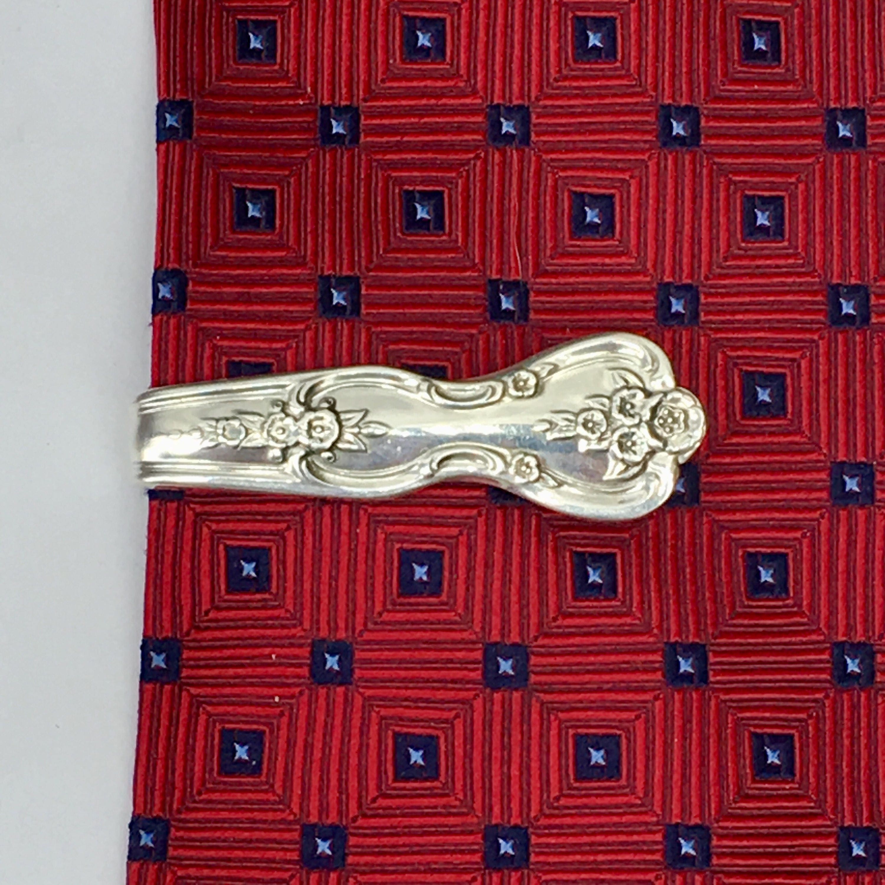 TwoCartersandCo Vintage Purse Hook Clip Silver Key Finder Key Ring Keychain Stainless Silverware Antique Brahms