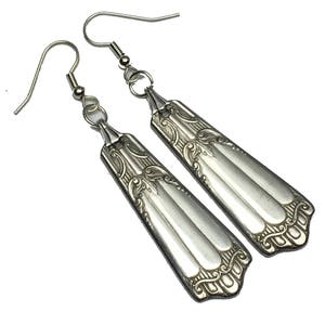 Spoon Earrings 1933 Deerfield Lenox by Wallace silver Antique Vintage Silverplate Silverware Gift