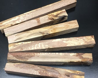 Spalted American Dogwood Pen Turning Blank(s) 3/4" x 5 to 7" long. Figured Hardwood. See drop down menu for selection