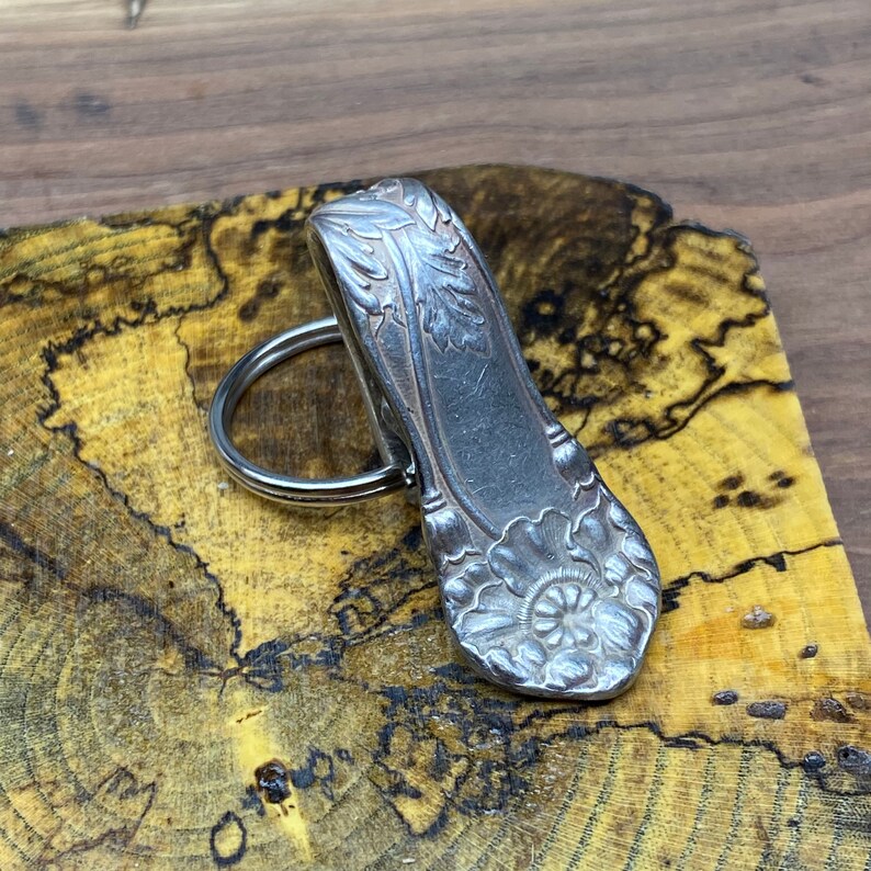 Vintage Purse Hook Clip Silver Key Finder Key Ring Keychain Etsy