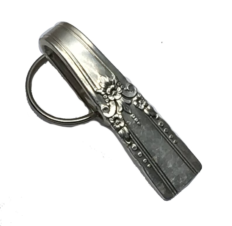 Purse Hook Key Finder Key Ring Keychain Silverplate Silverwear Etsy