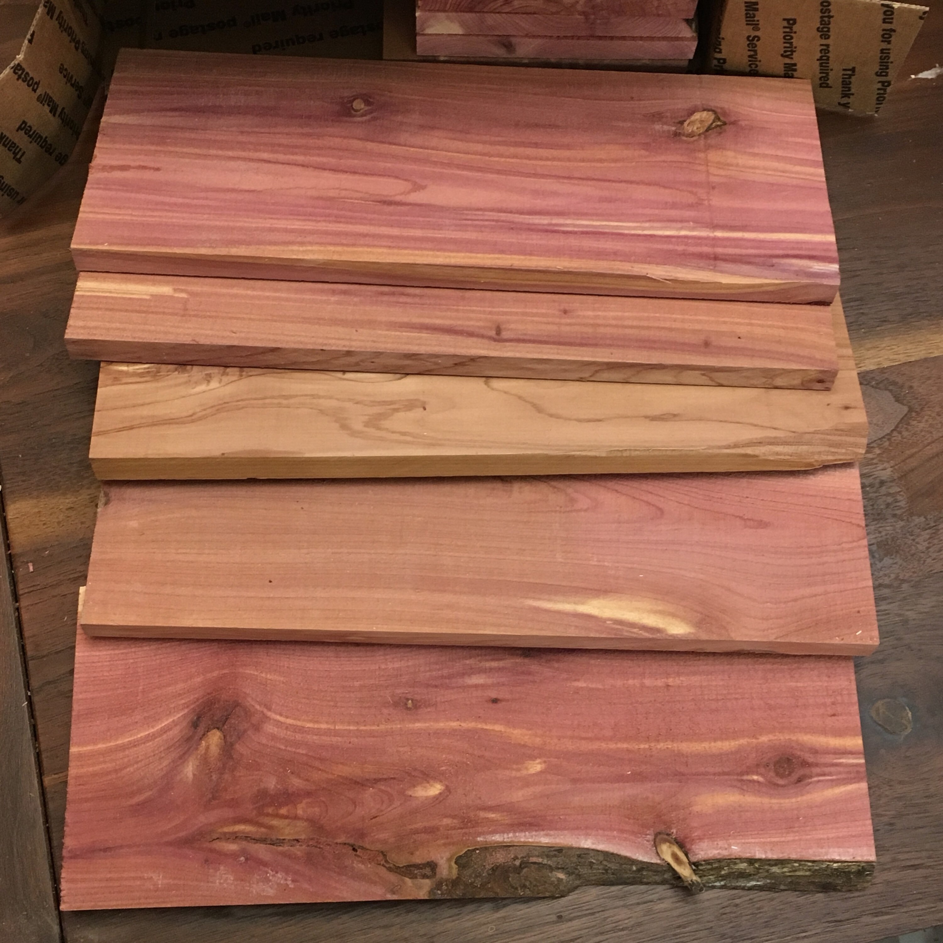 Aromatic Eastern Red Cedar Six Boards 1/4 X 51/4 X Finland