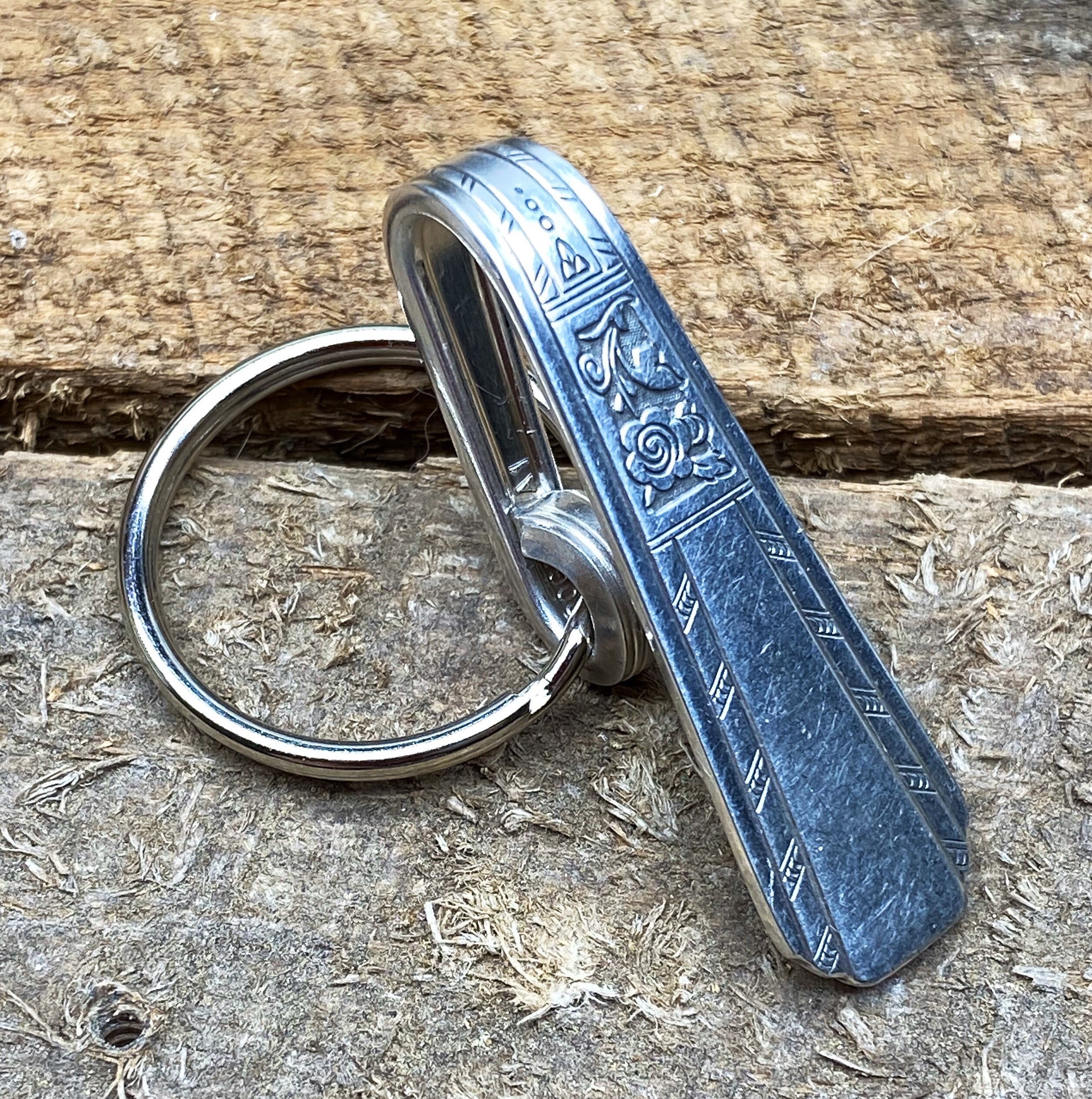 Silver Spoon Purse Hook Key Ring - Etsy