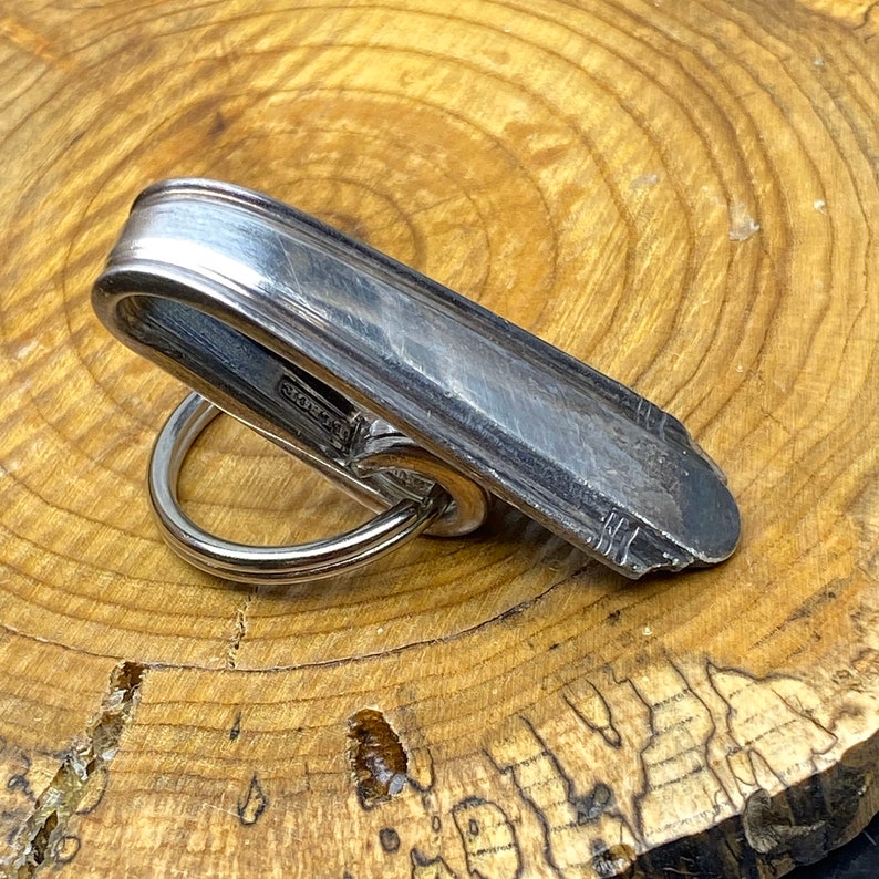 Vintage Purse Hook Silver Key Finder Key Ring Keychain Etsy