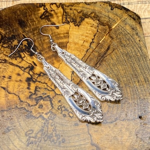 Sterling Earrings Rose Point Rosepoint Wallace. Made From Original Silverware