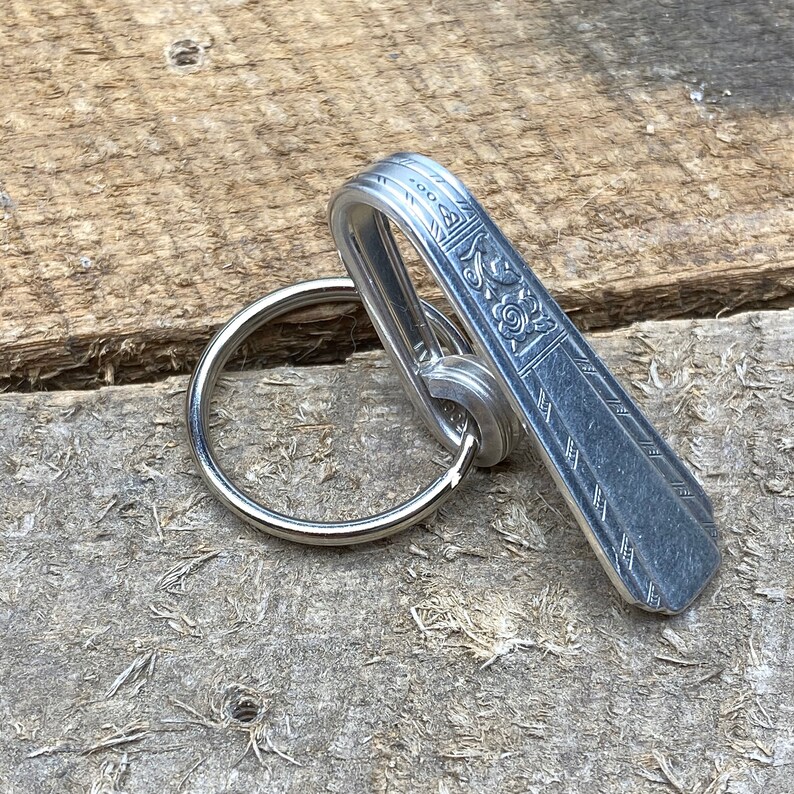 Vintage Purse Hook Silver Key Finder Key Ring Keychain Etsy