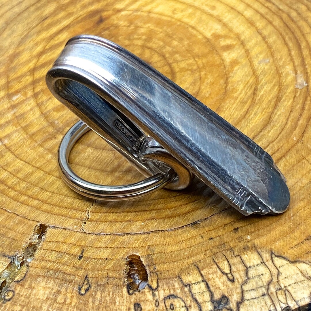 Vintage Purse Hook Silver Key Finder Key Ring Keychain Etsy