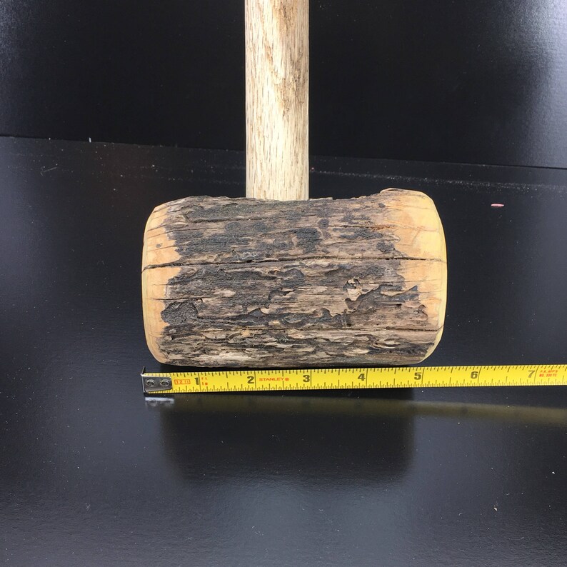 Rustic Wood Mallet Hammer Made From Solid Woods. Osage Oak Etsy