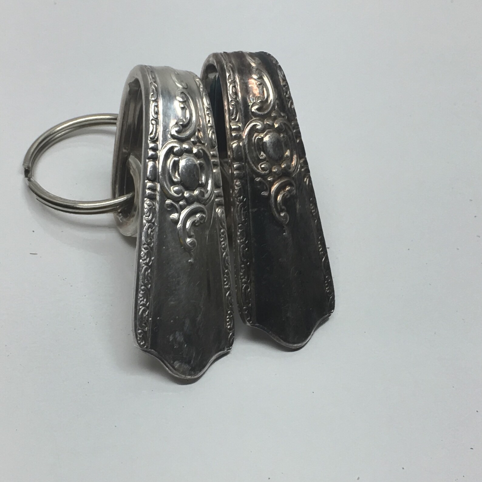 Vintage Purse Hook Clip Silver Key Finder Key Ring Keychain Etsy