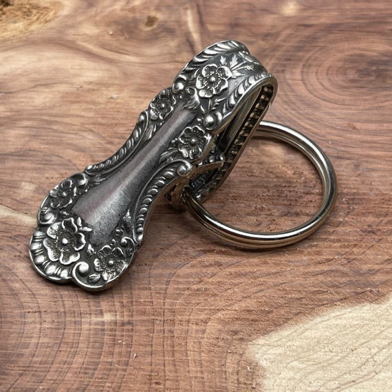 Sterling Purse Hook Key Finder Key Holder Ring Upcycle Pocket