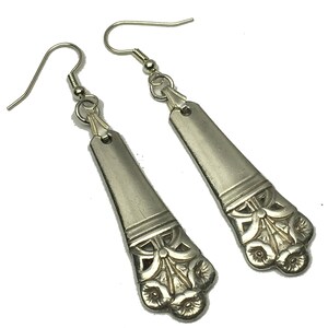 Spoon Earrings 1945 Morning Glory by Wallace Antique Vintage Silverplate Silverware Gift