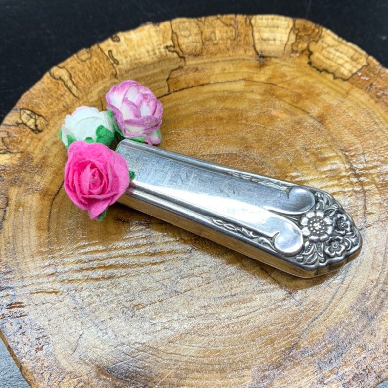 Magnetic Bud Vase Boutonniere Strong Magnet Lapel Pin Antique Vintage Silverplate Silver Recycle Floral Wedding Brooch Fridge Unknown Pat