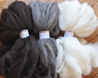 Navajo-Churro roving, 4oz