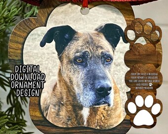 Paw Print Ornament PNG Bundle: Pet Memorial Sublimation (Digital Download)