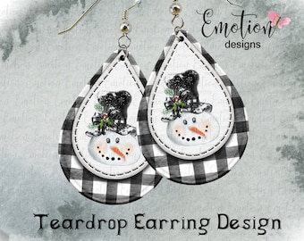 Teardrop  Earring digital designs, instant download, sublimation designs, original artwork, png, DTF printing