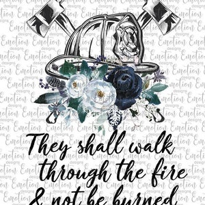 They Shall Walk Through the Fire and Not Be Burned Clipart, Instant ...