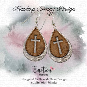 Teardrop  Earring digital designs, instant download, sublimation designs, original artwork, png