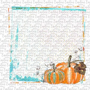 Pumpkin frame PNG, clipart, instant download, Sublimation Graphics