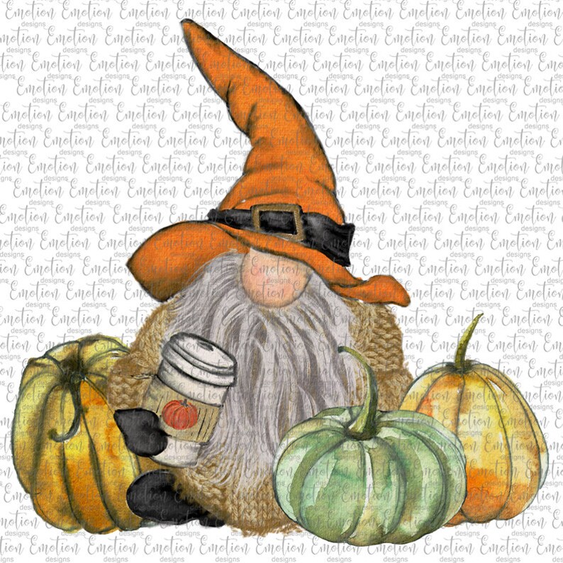 35+ Fall Coffee Gnome Embroidery