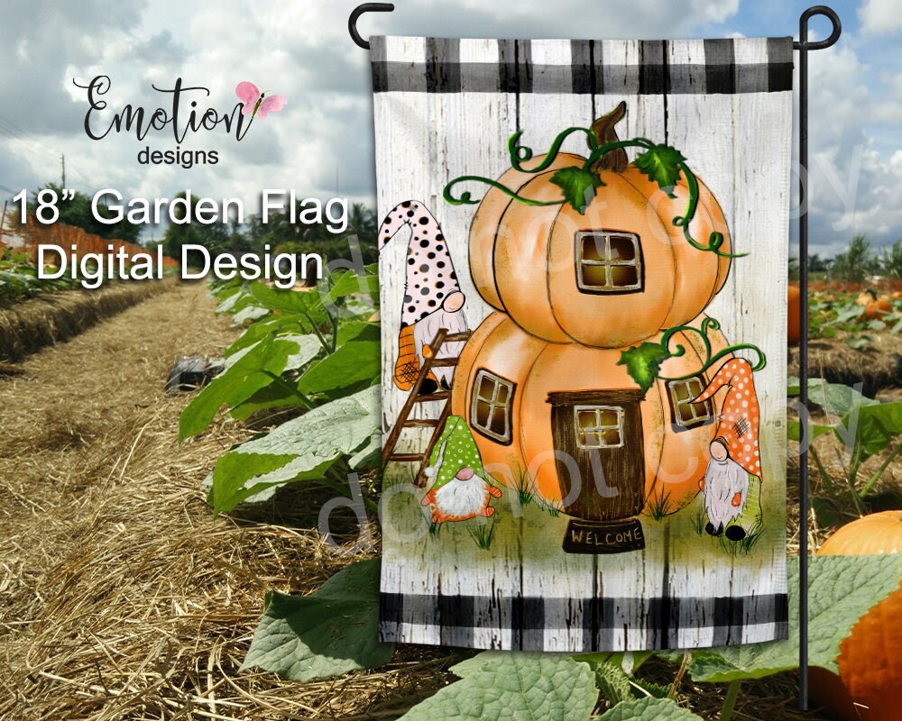 Garden Flag Sublimation Digital Design Instant Download