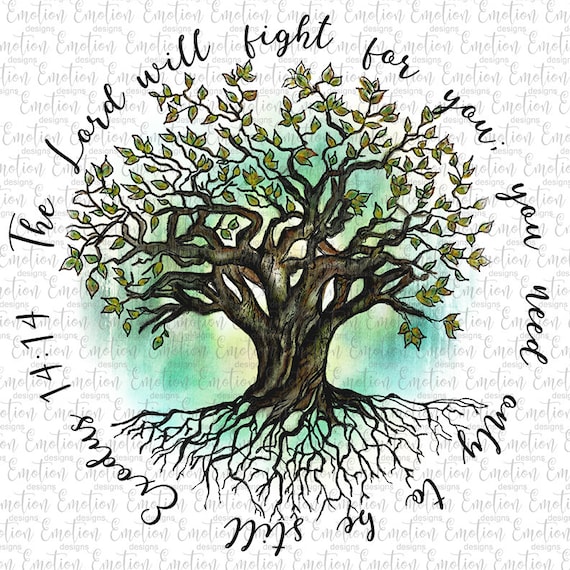 Tree Of Life, Exodus 14 Instant Download, Sublimation Graphics.