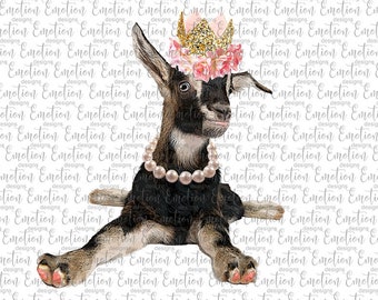 Sassy Goat PNG, clipart, instant download, Sublimation Graphics