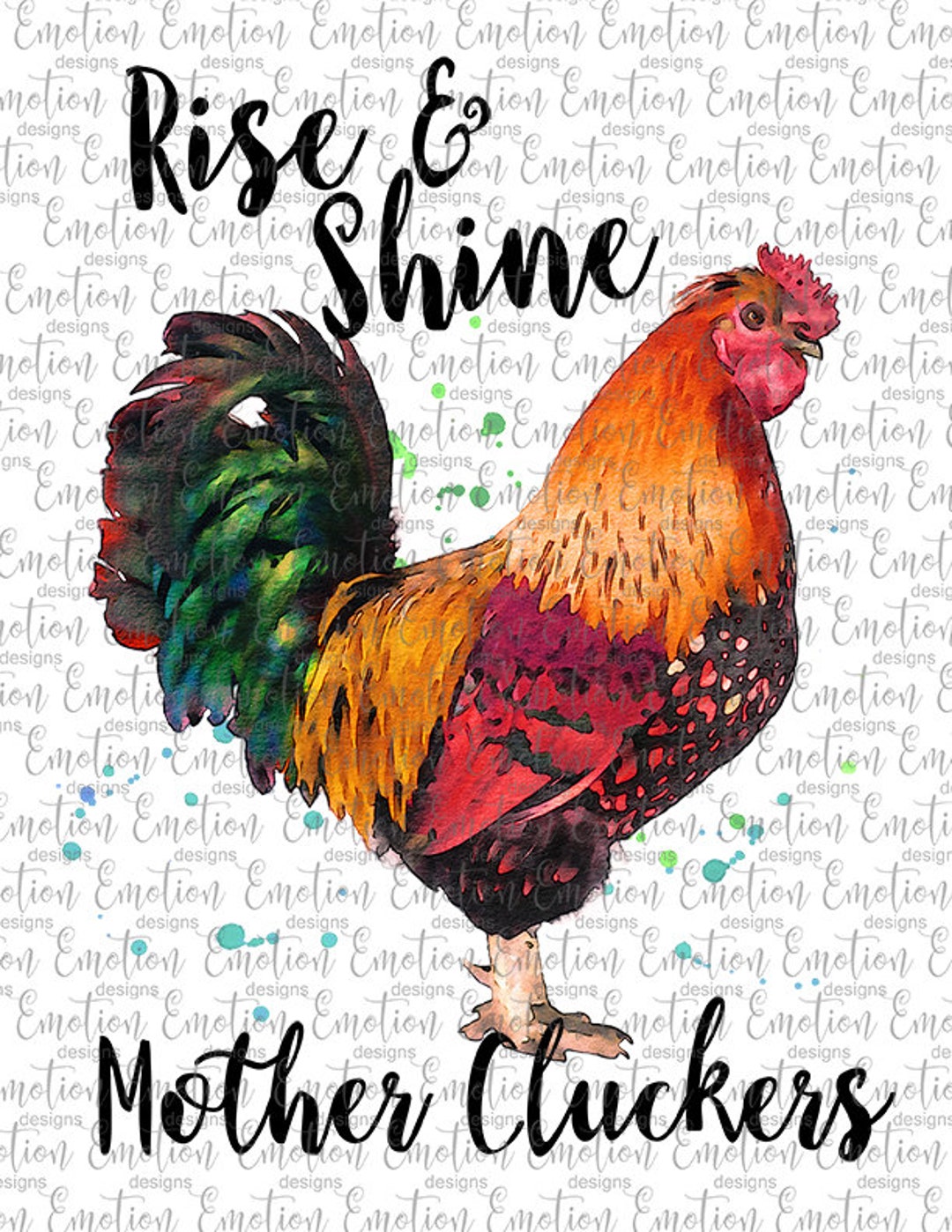 Rise and Shine Mother Cluckers PNG, Instant Download, Sublimation ...
