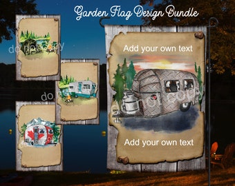 Garten Flagge Sublimation Digital Design Bundle, sofortdownload, Sublimationsgrafiken, DTF Druck
