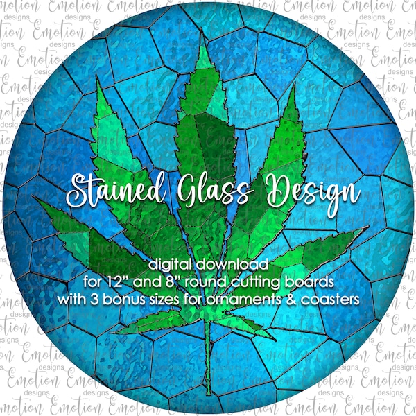 Stained Glass Round Cutting board design bundle, PNG, instant download, sublimation graphics, digital download