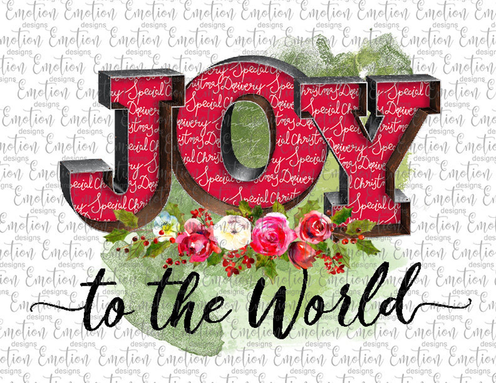 Joy to the World 2 Clipart Instant Download Sublimation - Etsy
