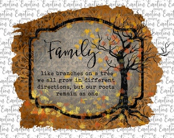 Family Roots Frame, descarga instantánea, gráficos de sublimación, PNG