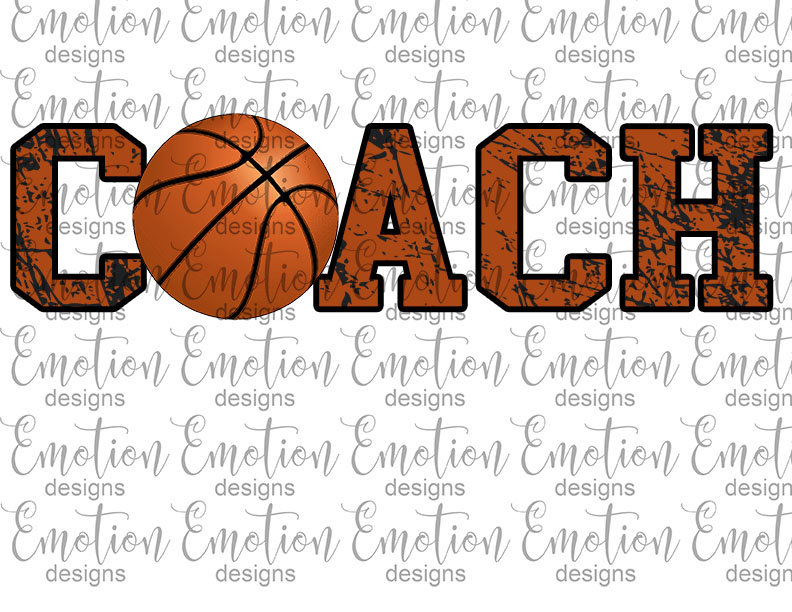 Basketball Coach Clipart Instant Download Sublimation Etsy