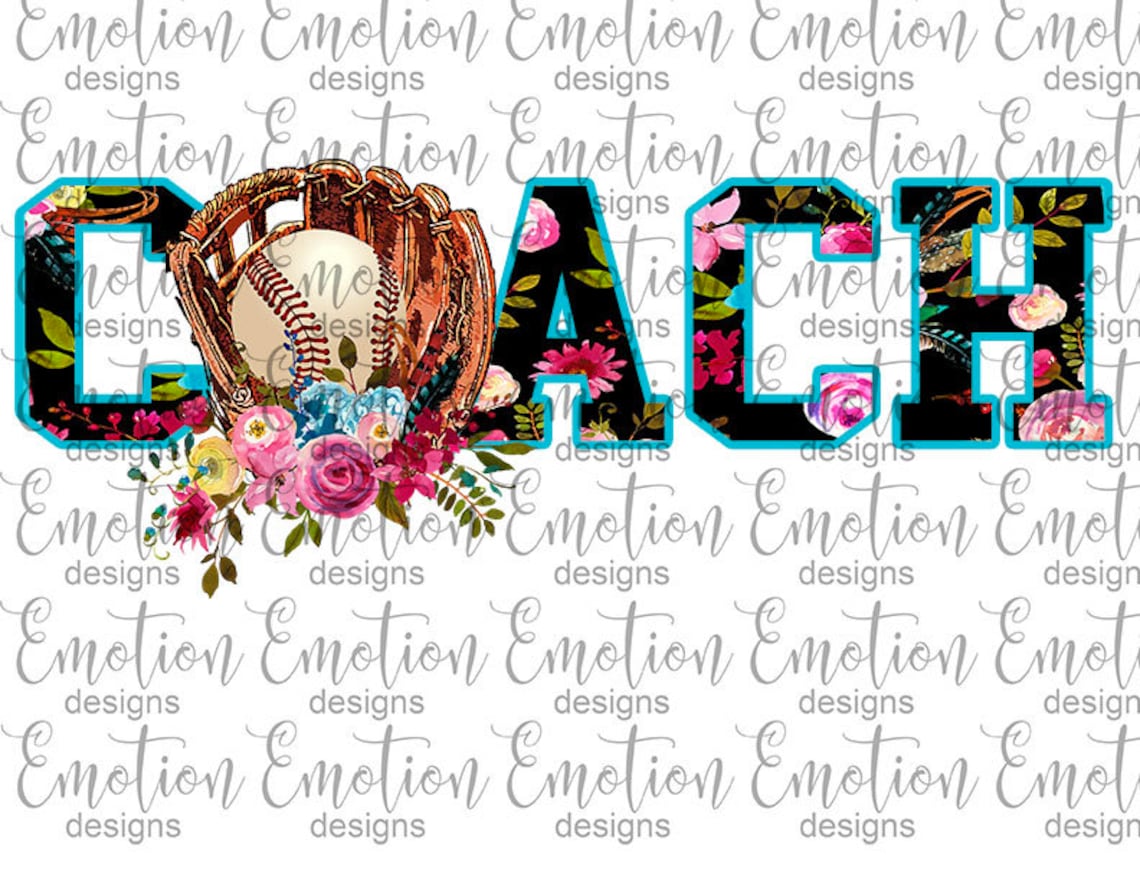 Baseball Coach Clipart Instant Download Sublimation Graphic Etsy
