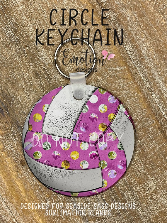 Circle Keychain Digital Designs Instant Download Sublimation Etsy