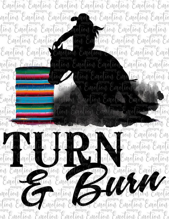 Barrel Racing Rodeo Instant Download Digital Clip Art Sublimation PNG