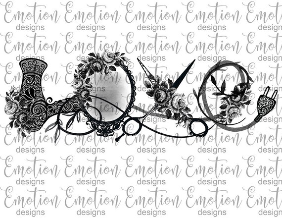 Love Png Hair Stylist Instant Download Sublimation Graphics Etsy