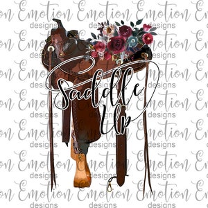 Saddle Up PNG, horseback riding, instant download, Sublimation graphics, DTF printing