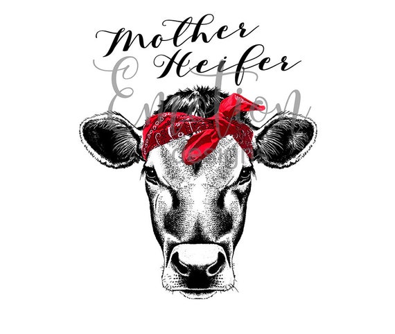 Download Mother Heifer PNG instant download Sublimation Graphics | Etsy