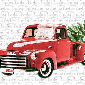 Christmas Truck clipart, instant download, Sublimation graphics, PNG, DTF printing