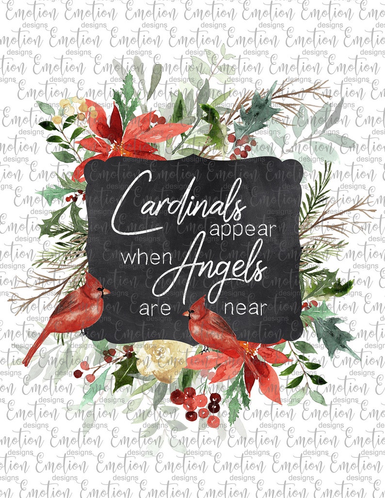 Cardinals Appear When Angels Are Near Instant Download Etsy