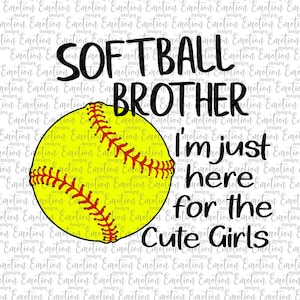 Softball Brother PNG, Clipart, Baseball, sofortiger Download, Sublimation, DTF-Druck