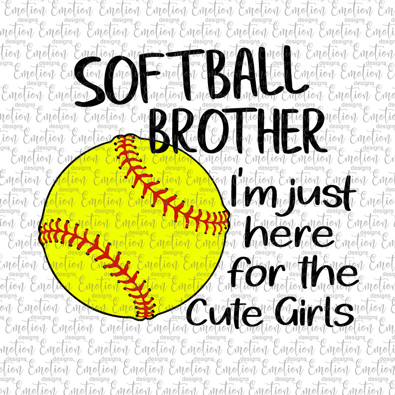 Little Brother Softball Shirts Softball Brother Png