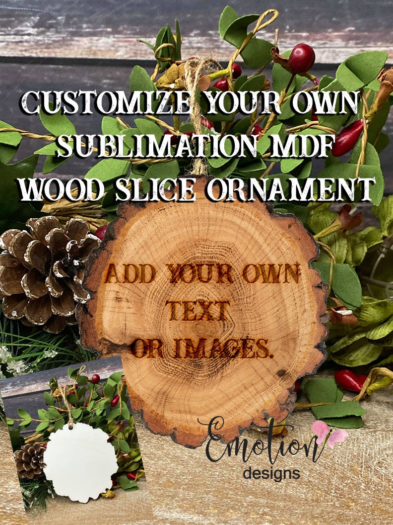 12 MDF Wood Slice Sign for Sublimation