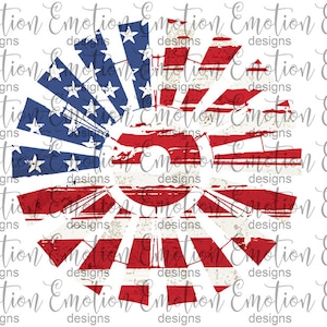 USA windmill, American flag, patriotic, instant download, Sublimation graphics, PNG, DTF printing