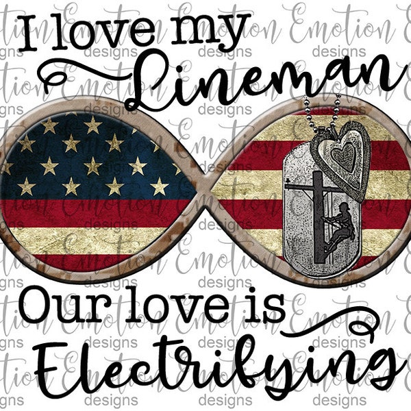 I Love My Lineman PNG, clipart, instant download, Sublimation Graphics