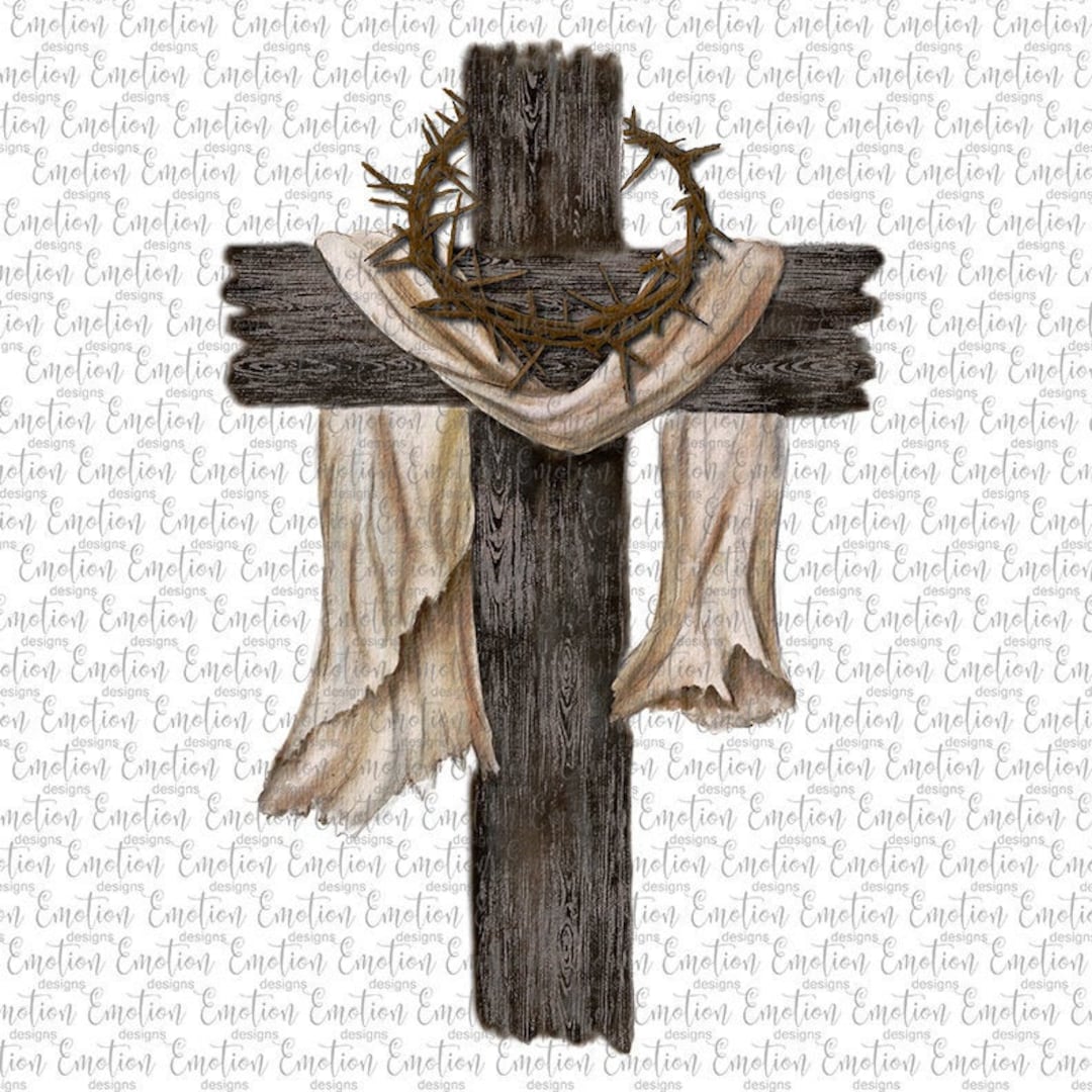 ✝️From old American canvas✝️ Christian Cross Watercolor, Instant Download, Sublimation