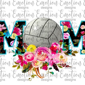 Volleyball Mom Clipart, instant download, sublimation graphic, DTF printing