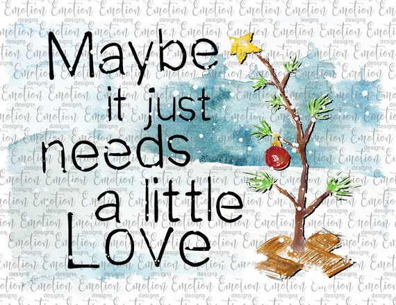 Maybe it Just Needs a little Love clipart instant download | Etsy